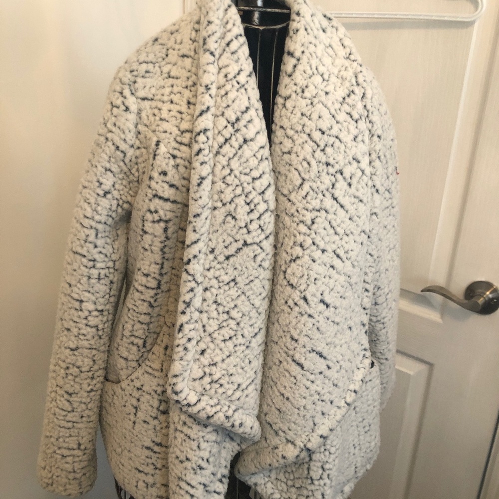 Teal/White Medium Fuzzy Jolt Jacket